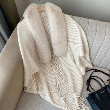 Knitted Loose Thickened Shawl Coat